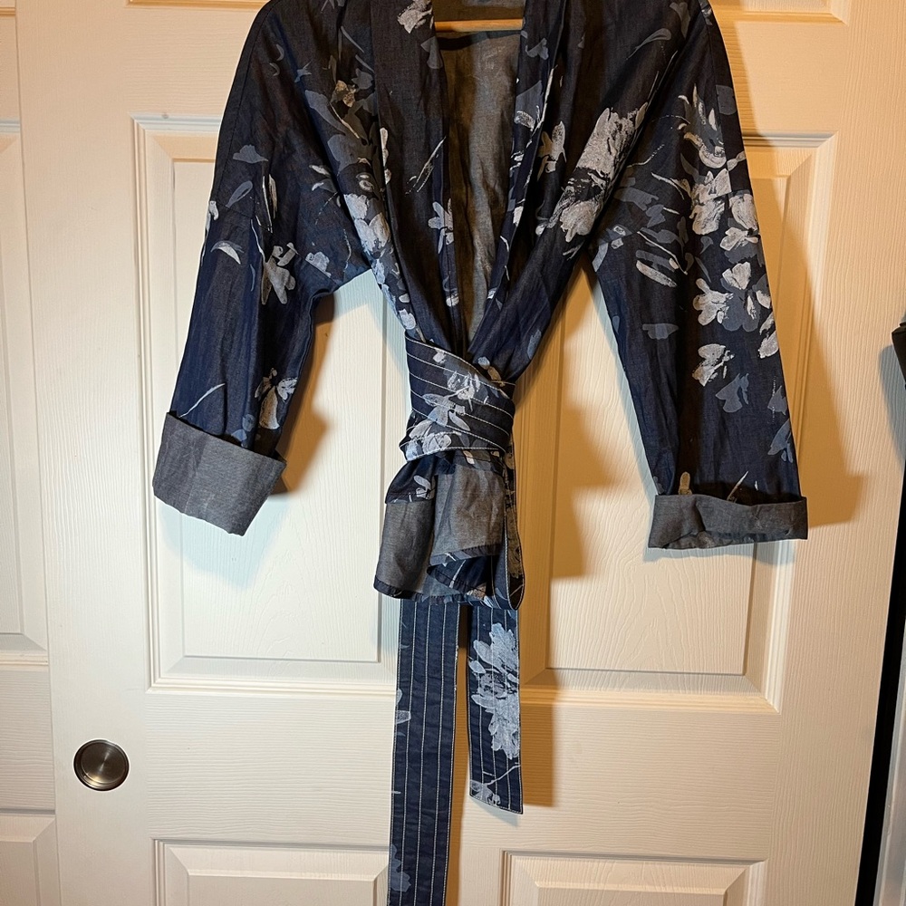 Elegant Floral Women's Kimono Style Coat